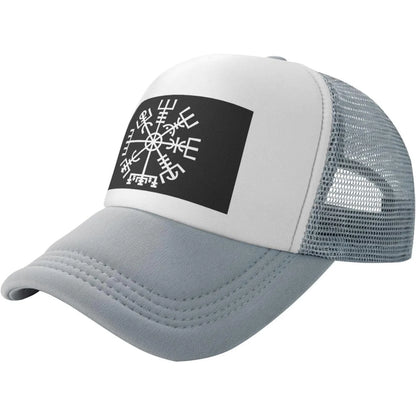 Viking Vegvisir Compass Mesh Snapback Outdoor Baseball Cap