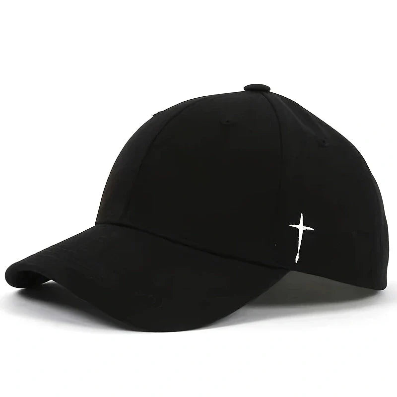 Unisex Simple Cross Embroidery Baseball Caps