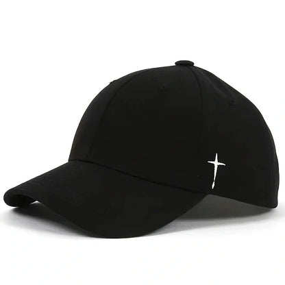 Unisex Simple Cross Embroidery Baseball Caps