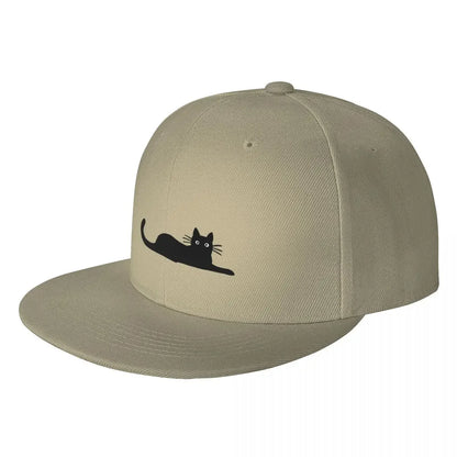 Black Cat Fashion Breathable Snapback Cap
