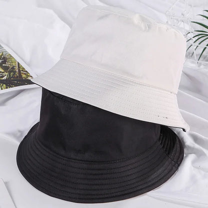 Double-sided Wearing Cap Solid Color Bucket Hat