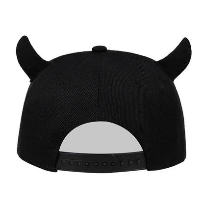 Women's Devil Ox Horn Hat Baseball Cap