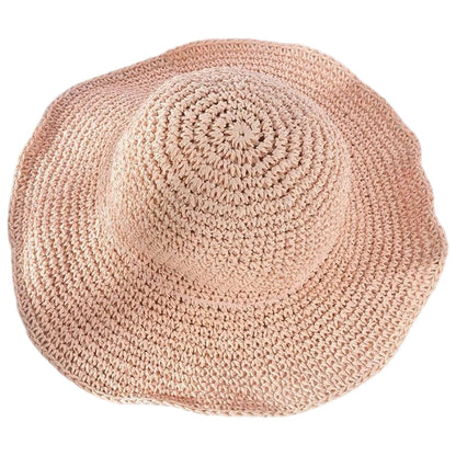 Japanese Korean Straw Woven Summer Bucket Hat