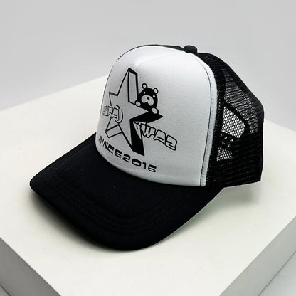 Tiger Letter Print Mesh Baseball Cap