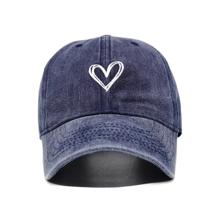 Print Minimalist Retro Washed Baseball Cap