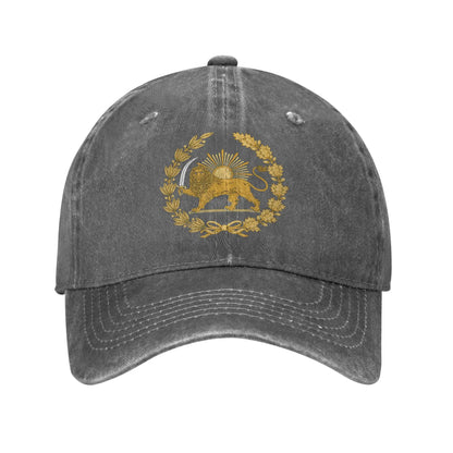 Iran Persia Washed Trucker Hip Hop Baseball Cap
