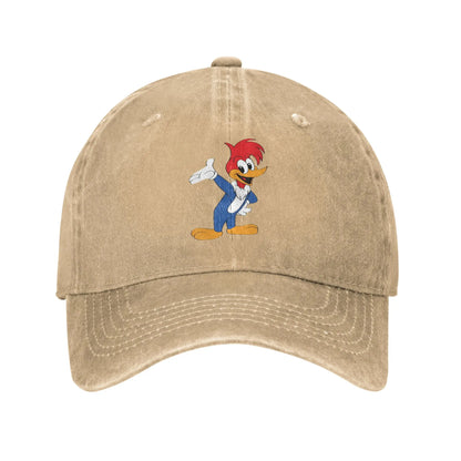 Woody Woodpecker Denim Hip Hop Adjustable Baseball Cap