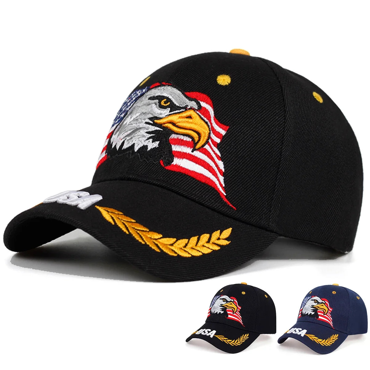 Unisex USA Eagle Embroidery Baseball Caps