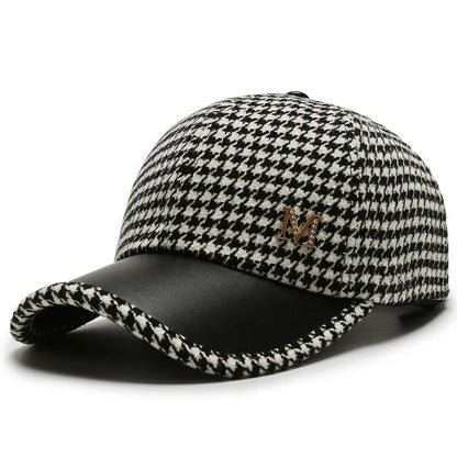 Fashion Check Winter Windproof Baseball Cap