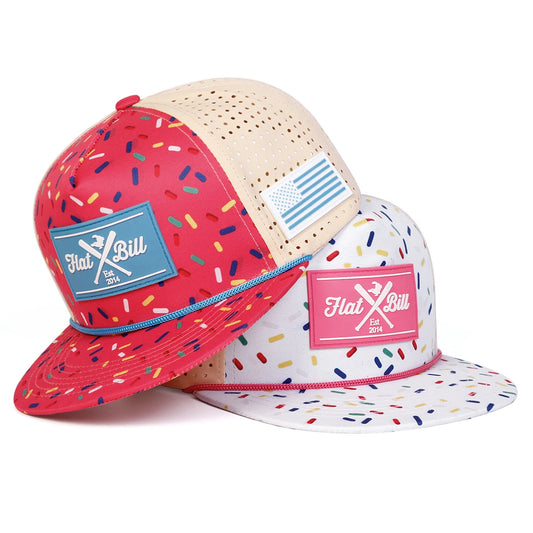Unisex FLAT BILL EST Embroidery Hip-hop Net Hats