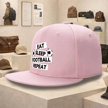 Eat Sleep Football Repeat Streetwear Snapback Cap