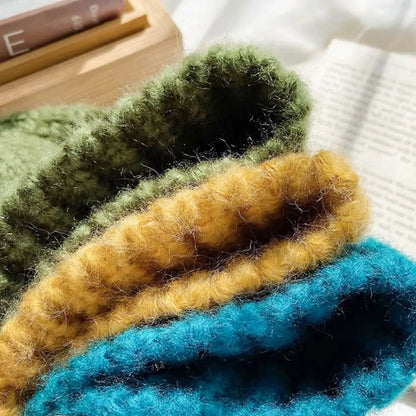 Soft Crochet Wool Fisherman Bucket Hat
