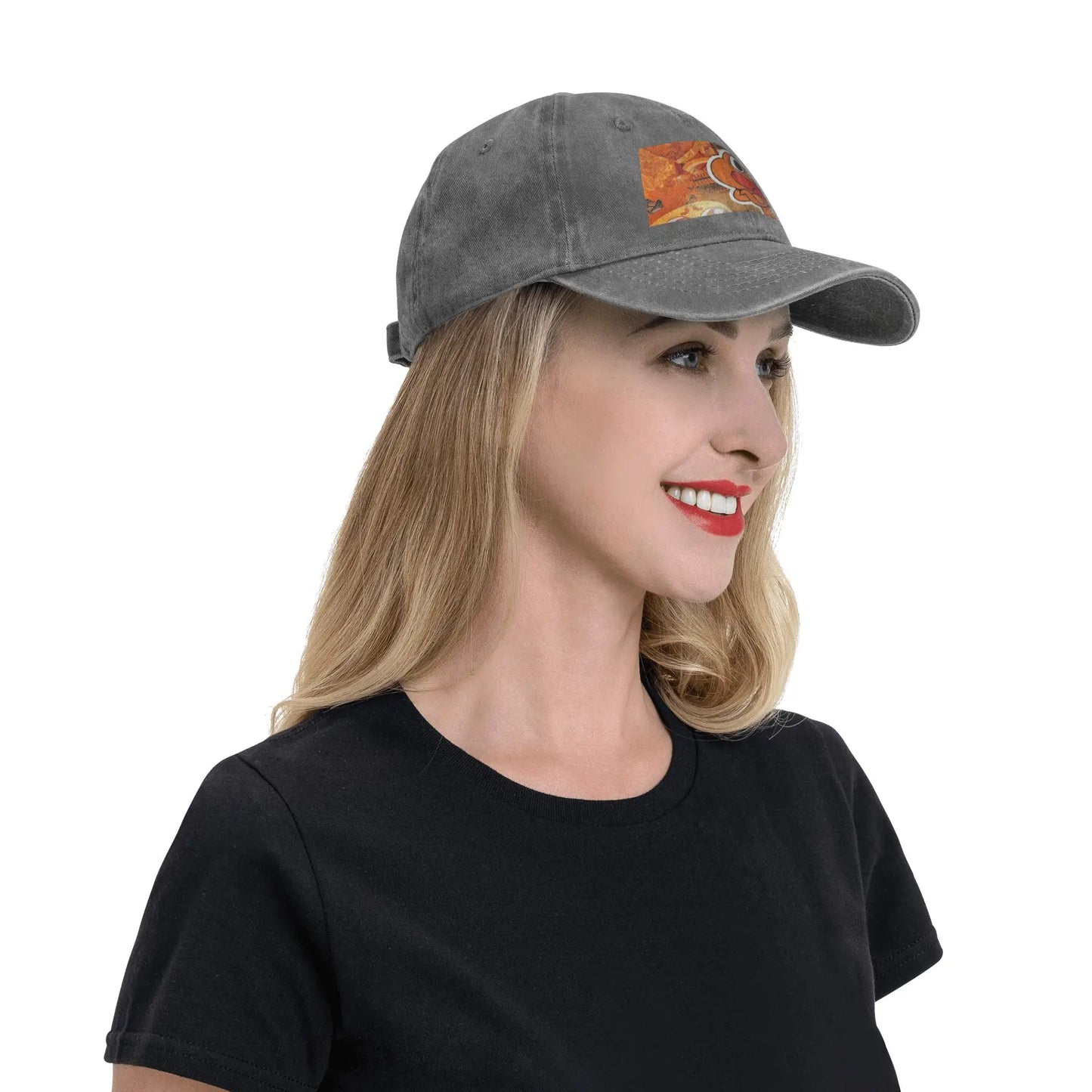 Darwin Watterson Washed Denim Adjustable Baseball Cap
