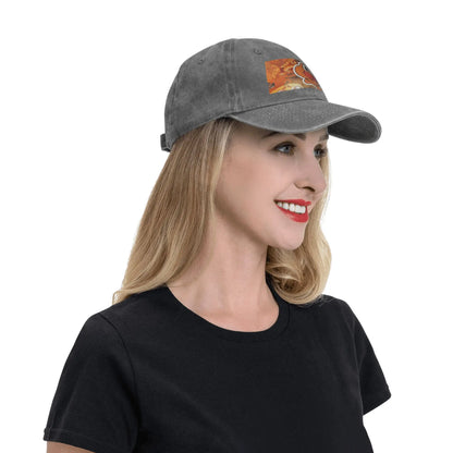 Darwin Watterson Washed Denim Adjustable Baseball Cap