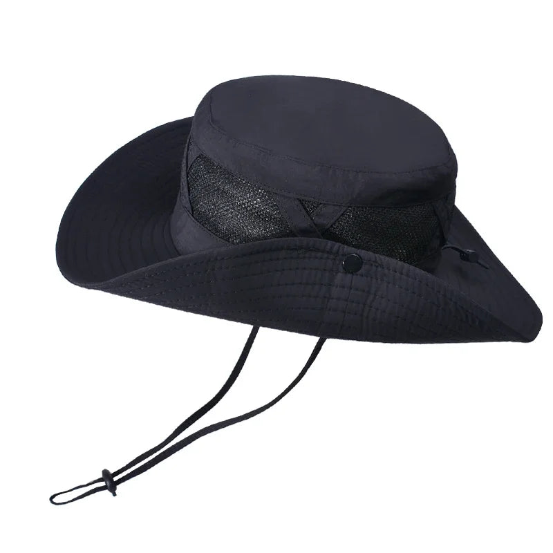 Men's Xinbaoguan Nylon Wide Brim Breathable Fishing Hat