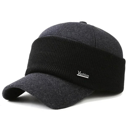 Warm Thick Earmuffs Winter Baseball Cap
