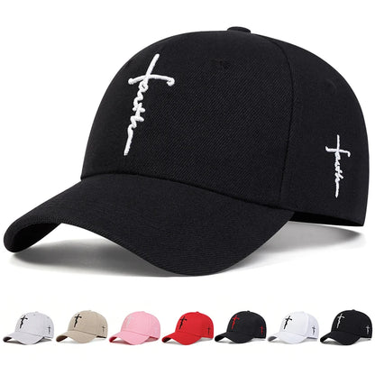 Fashion Faith Embroidered Cotton Unisex Baseball Cap