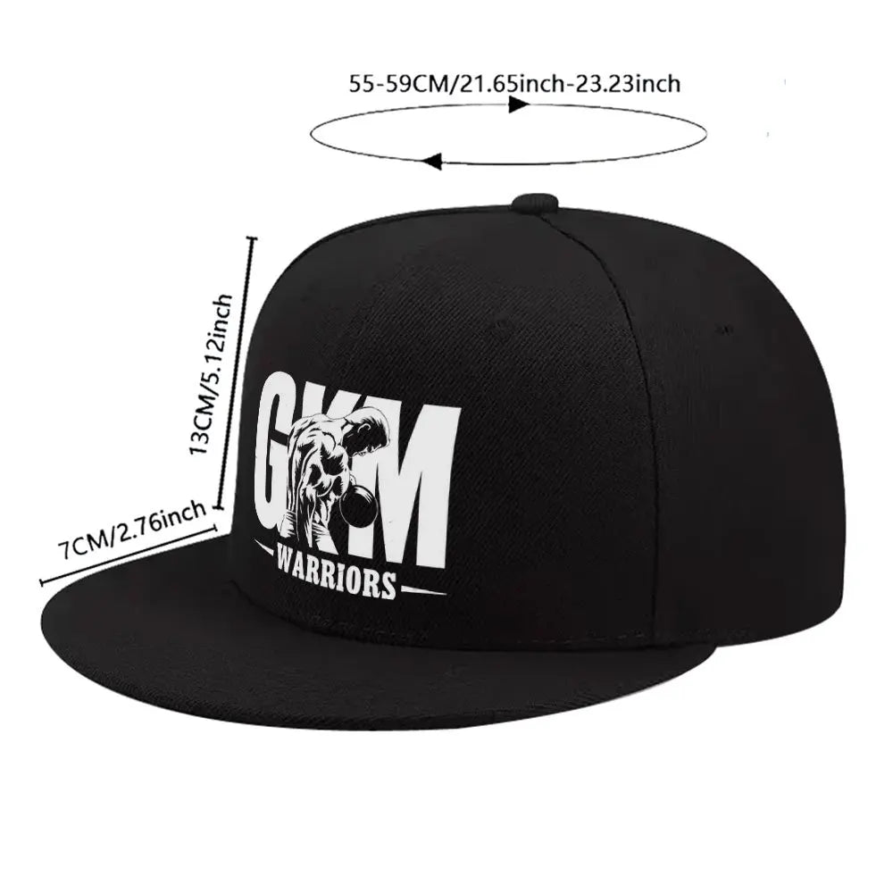 Gym Warriors Streetwear Flat Brim Snapback Cap