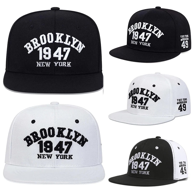 Brooklyn 1947 Embroidered Snapback Cap