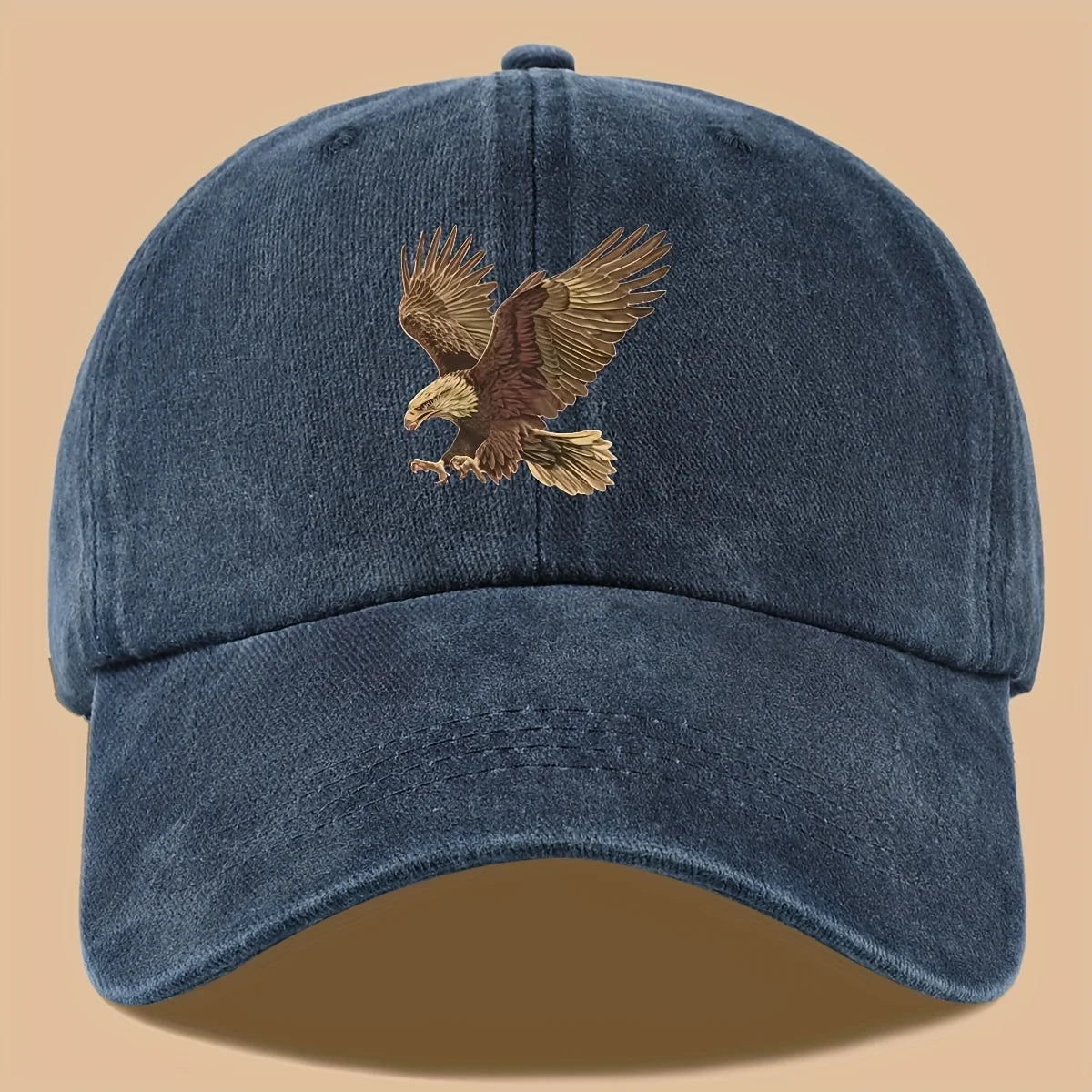 Eagle Print Adjustable Outdoor Vacation Baseball Cap