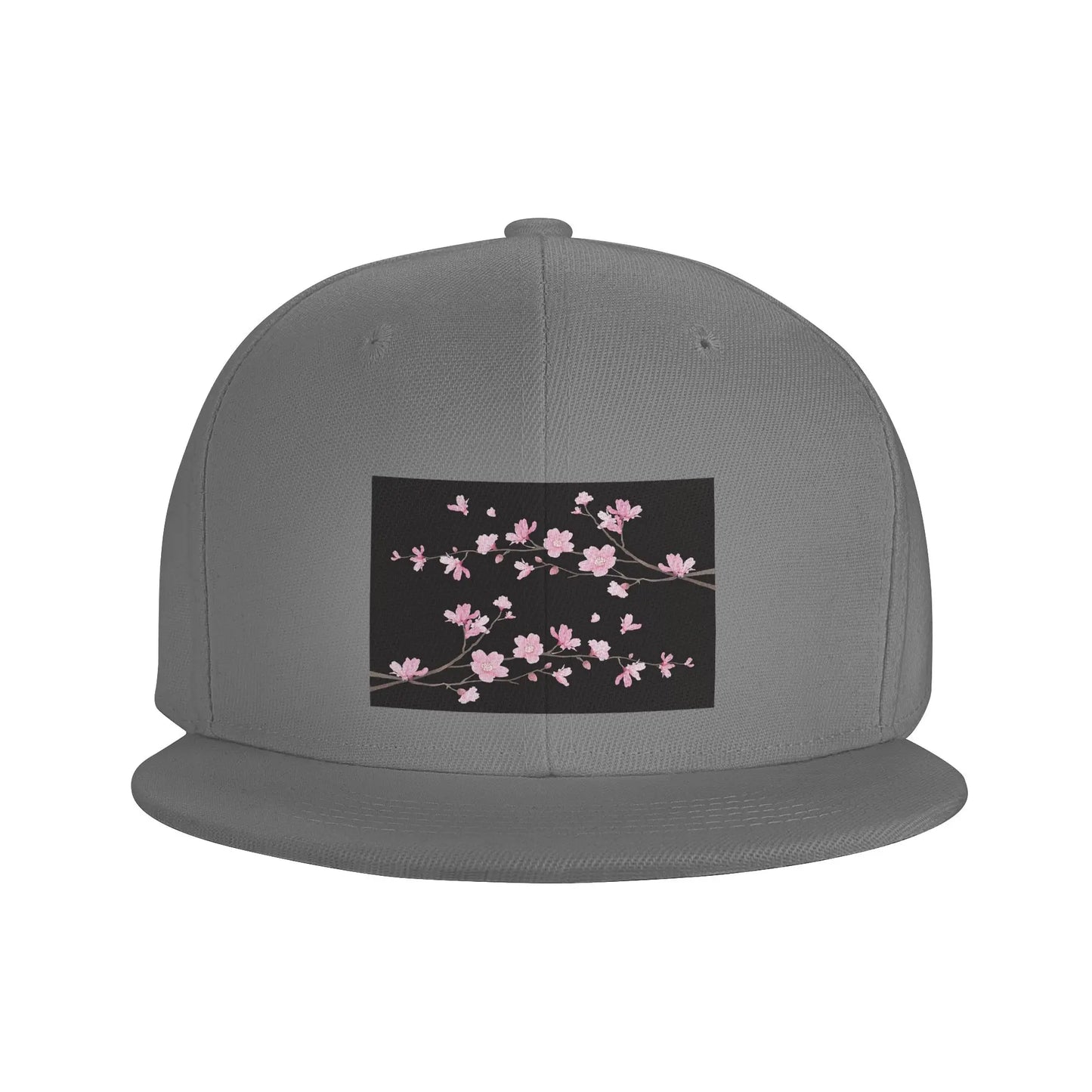 Cherry Blossom Floral Plant Pattern Snapback Cap