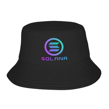Solana SOL Cryptocurrency Outdoor Summer Bucket Hat Unisex Kids