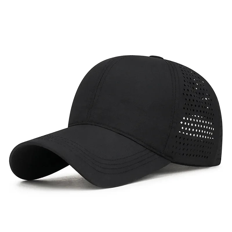 Lightweight Quick Dry Laser Punched Baseball Cap