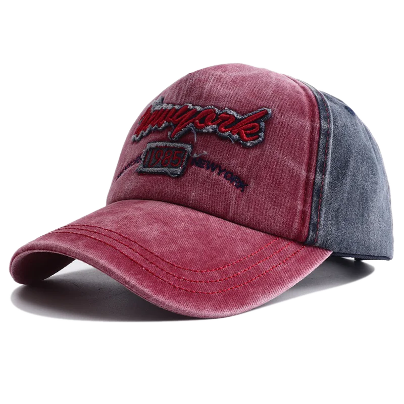 Washed Cotton Letter Snapback Cap