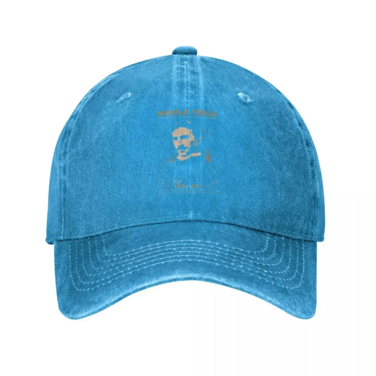 Nikola Tesla Distressed Washed Casual Baseball Cap