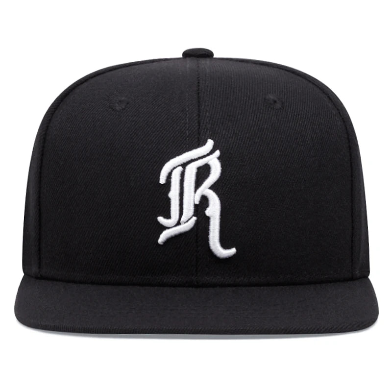 JR Embroidered Flat Edge Baseball Cap