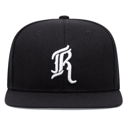 JR Embroidered Flat Edge Baseball Cap