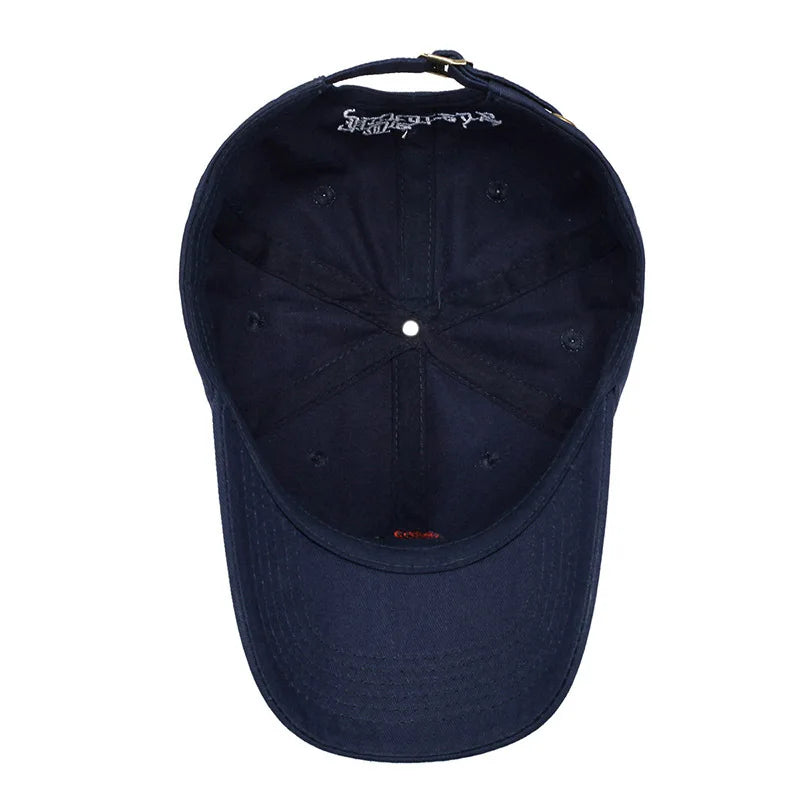 Rose Letter Embroidered Spring Baseball Cap