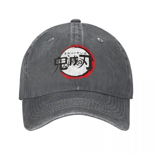 Demon Slayer Distressed Washed Baseball Cap