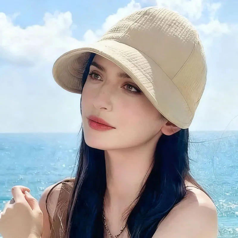 Waffle Pattern Casual Versatile Bucket Hat