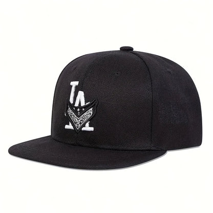 LA Letter Embroidery Kids Snapback Cap