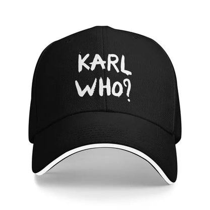 Karl Who Print Sandwich Baseball Cap