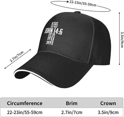 Jesus The Way John 14:6 Christian Baseball Cap