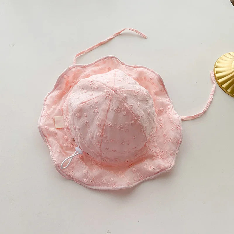 Hollow Flower Soft Cotton Baby Bucket Hat