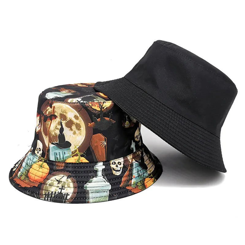 Unisex Cartoon Print Bucket Hat