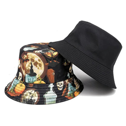 Unisex Cartoon Print Bucket Hat