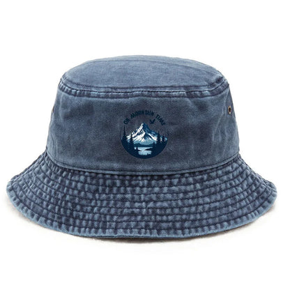 Customize Snow Peak Cotton Washed Outdoor Hiking Adventure Bucket Hat