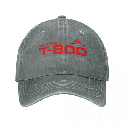T-800 Terminator Cyberdyne Distressed Baseball Cap
