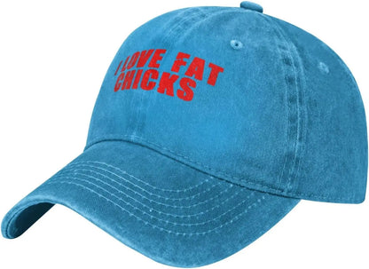 I Love Fat Chicks Retro Adjustable Baseball Cap