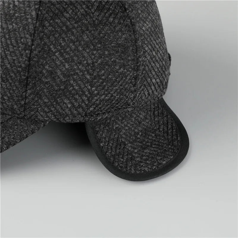 Winter Earflap Hip Hop Snapback Cap