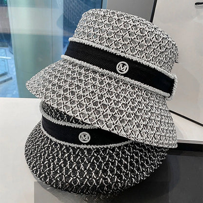 Korean Breathable Hollow Diamond Bucket Hat