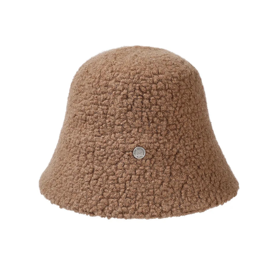 Wide Brim Wool Bucket Hat