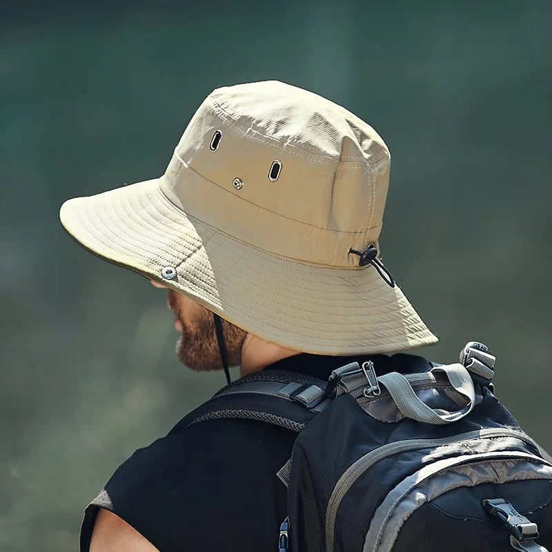 Wide Brim Waterproof Outdoor Fishing Bucket Hat