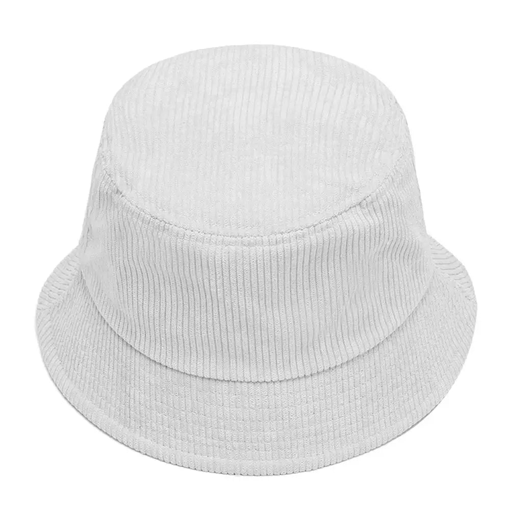 Corduroy Solid Color Foldable Bucket Hat