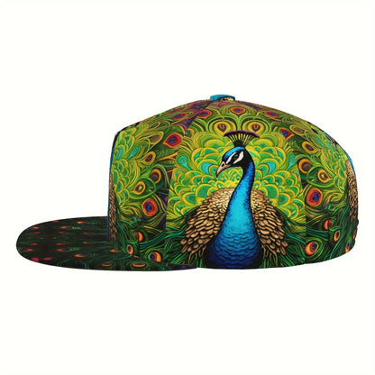 Peacock Design Breathable Adjustable Baseball Cap