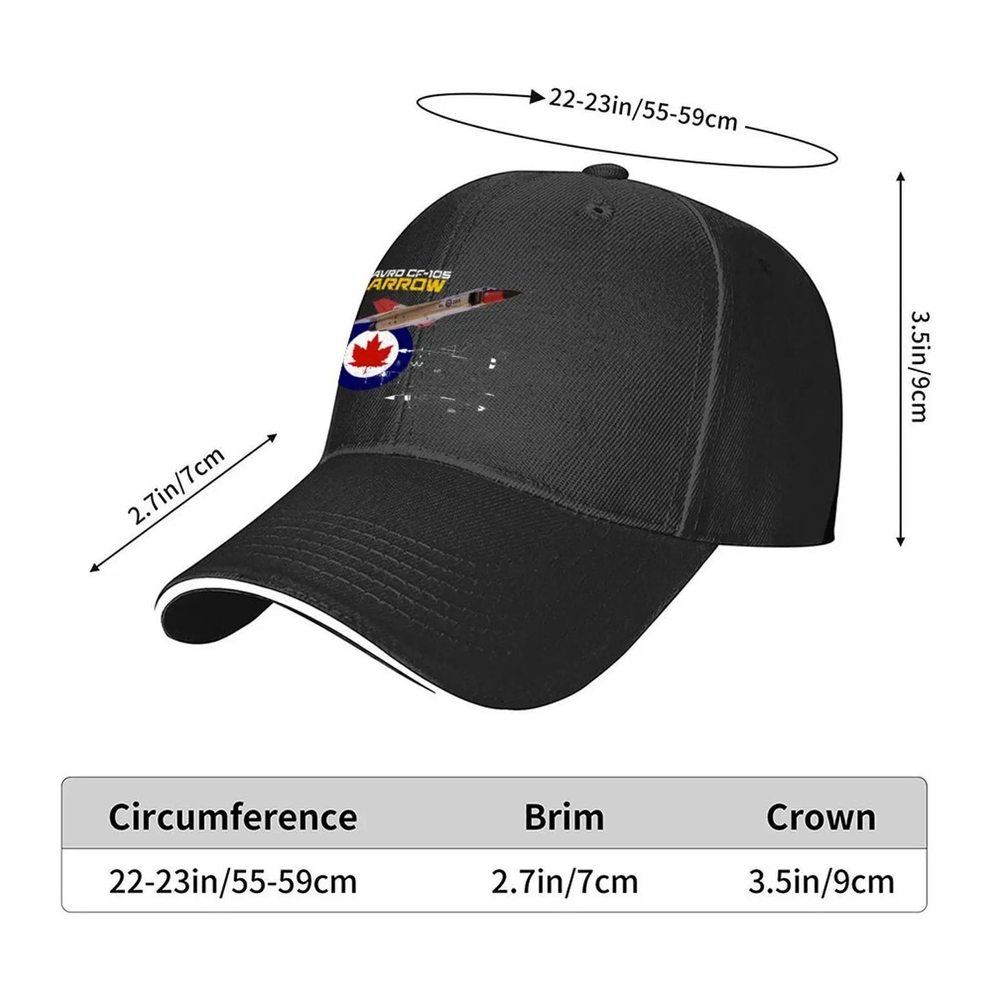 Canadian Avro CF-105 Arrow Baseball Cap